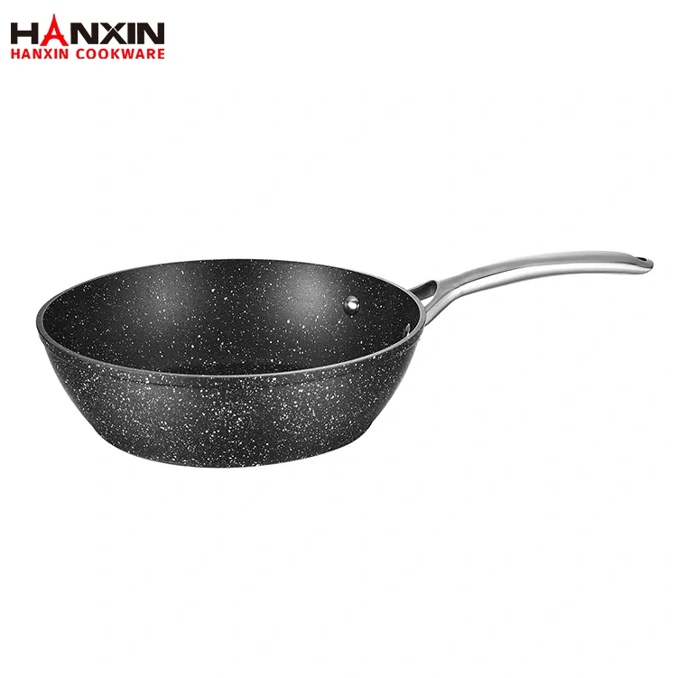 Alüminyum Yapışmaz Mermer Kaplama Kızartma Tavası