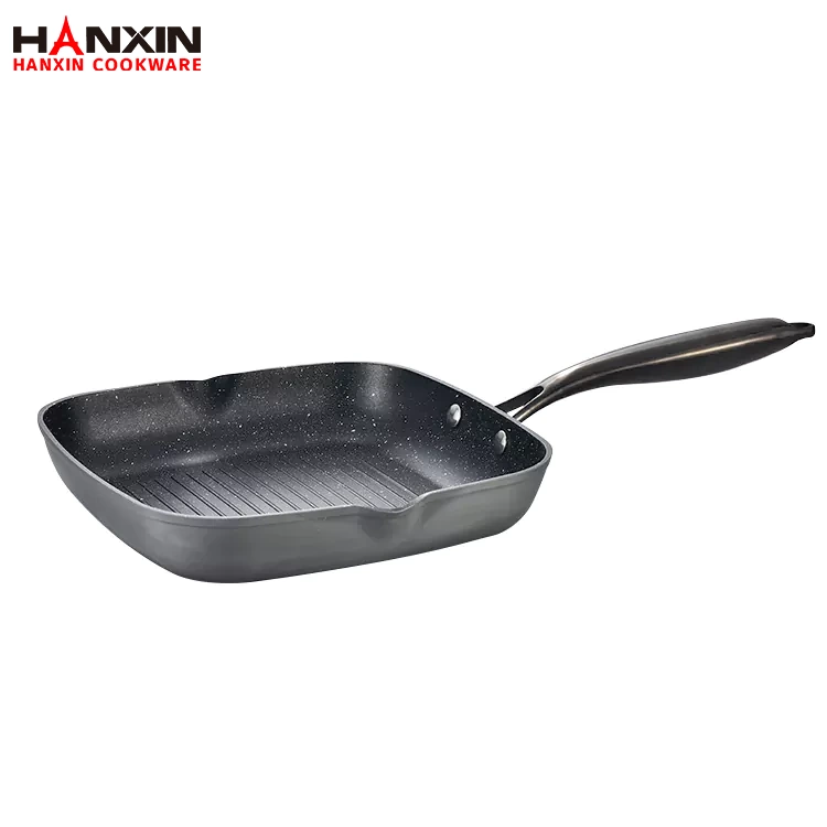 Aluminum Ceramic Marble Coating Grill Pan